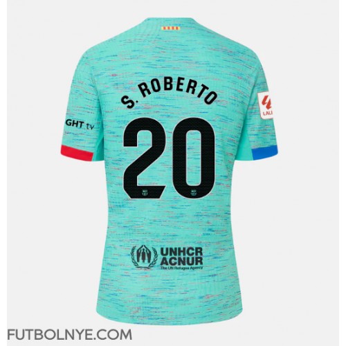 Camiseta Barcelona Sergi Roberto #20 Tercera Equipación para mujer 2023-24 manga corta